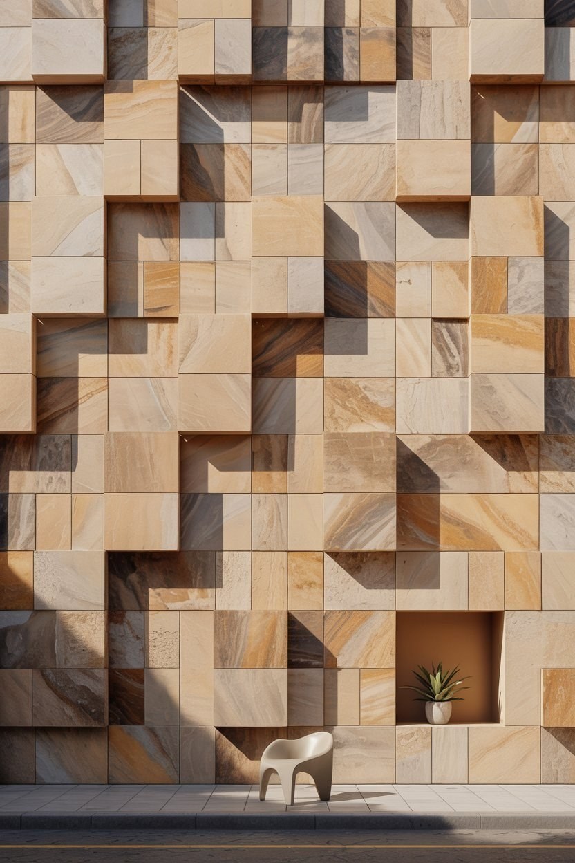 Textured Stone Facades: Timeless Architectural Beauty