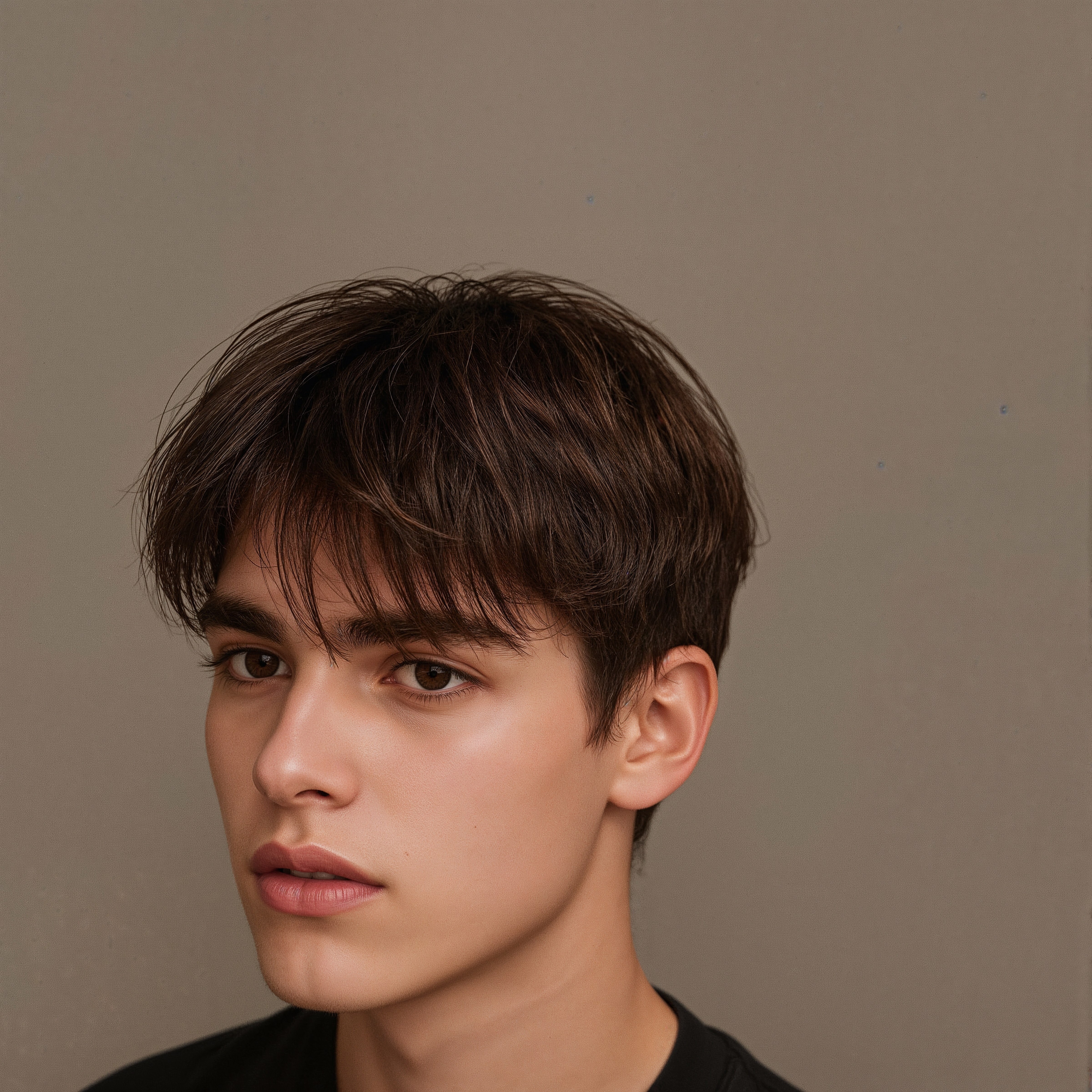 Modern Men’s Low Taper Fade with Textured Fringe 2026