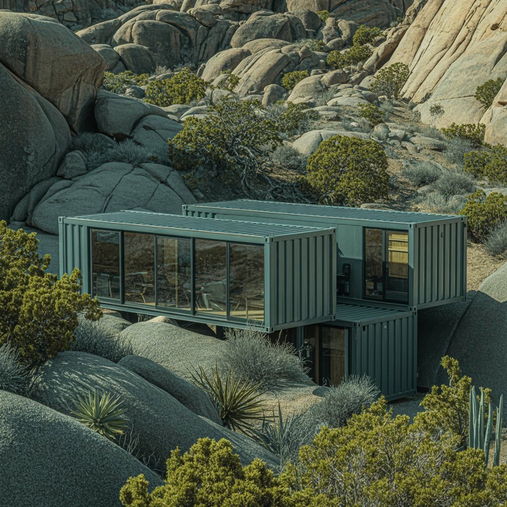 Tropical Flat Roof Container Homes: Modern Design Inspiration