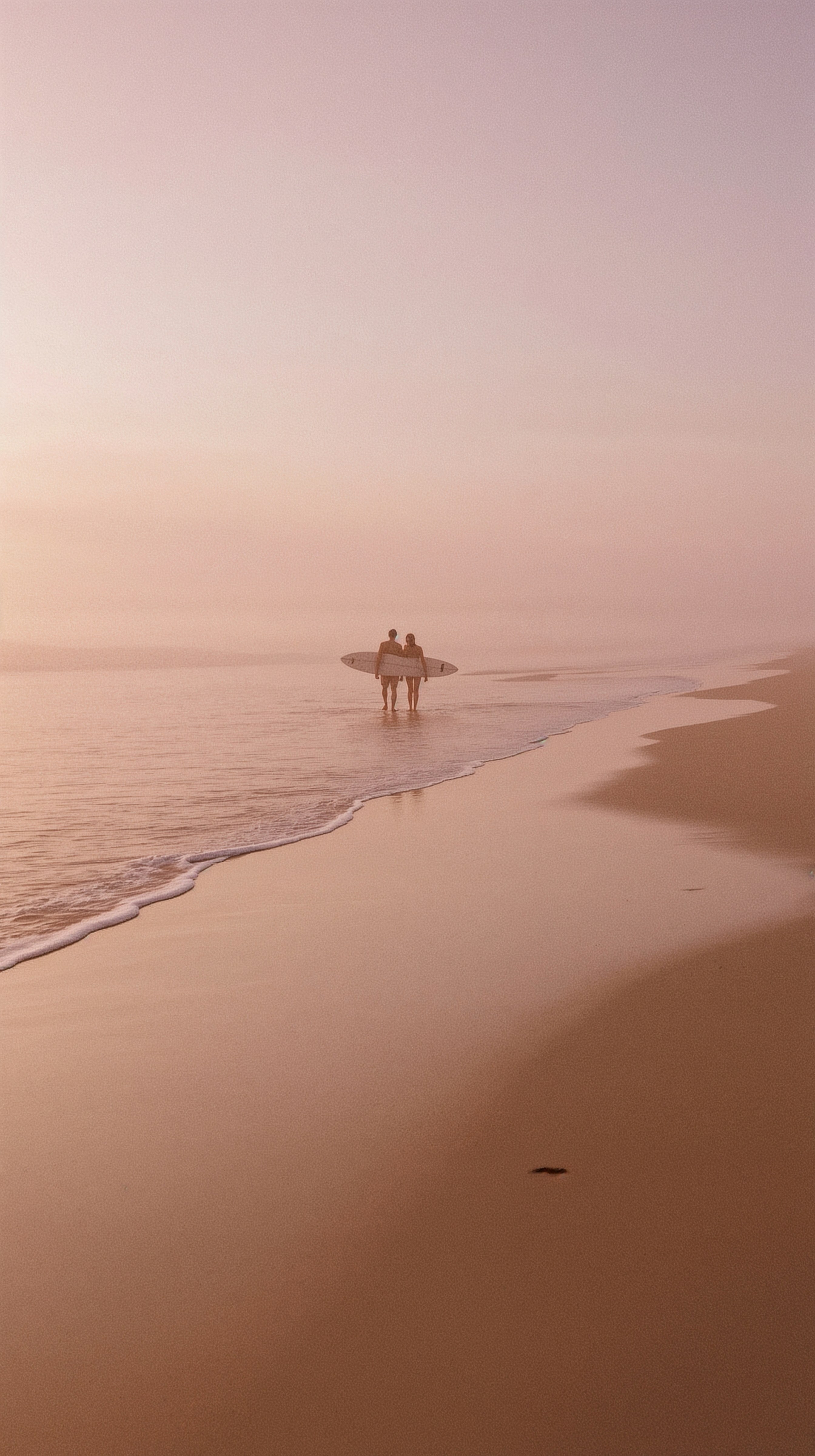 Dreamy Pastel Beach Phone Wallpapers: Soft Skies & Golden Hour