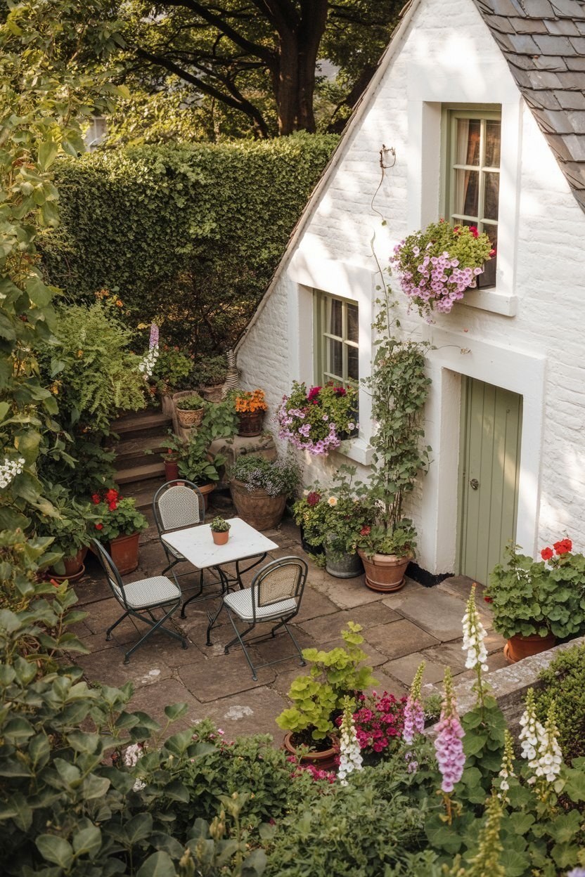 Enchanting Village Cottage Designs: Patio Bliss