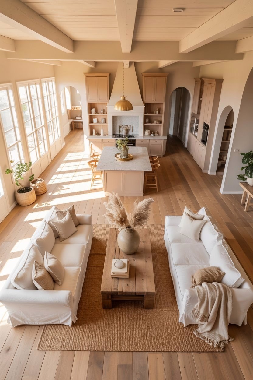 Dream Living Room Ideas: Open Layouts with Integrated Kitchen Spaces