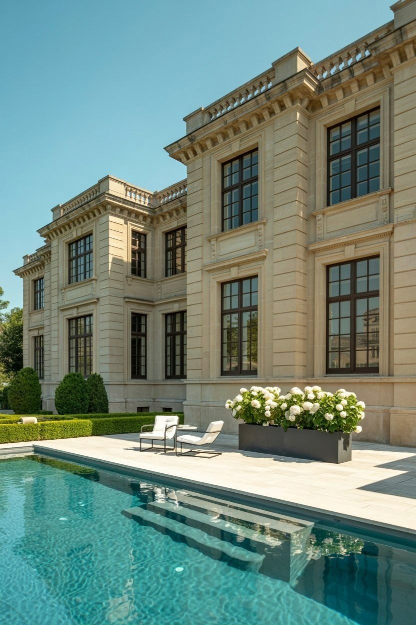 Luxury Backyard Pool Designs for Modern Mansions