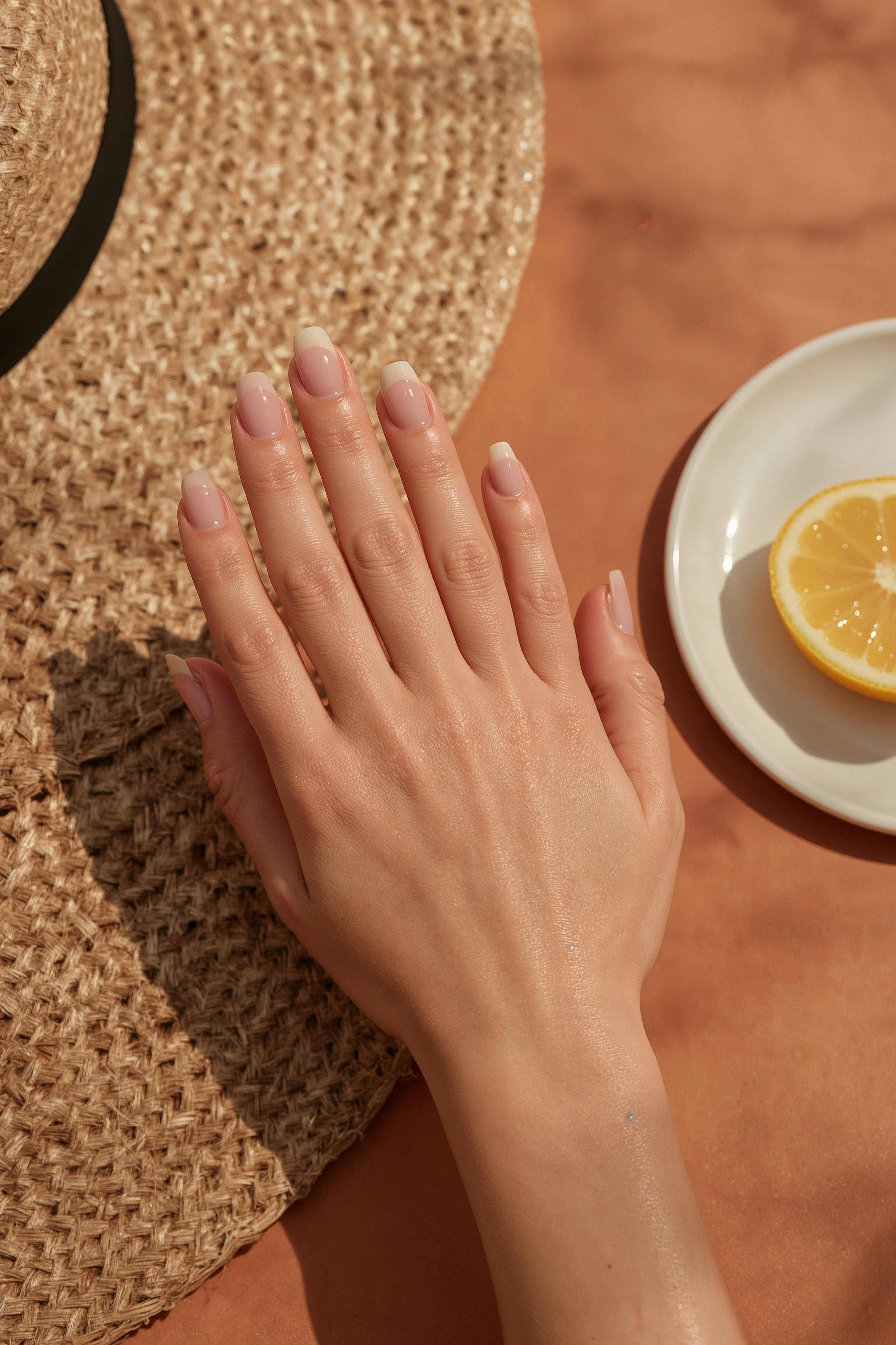 Trendy Summer Nails: Joyful Pink & Yellow French Tip Designs
