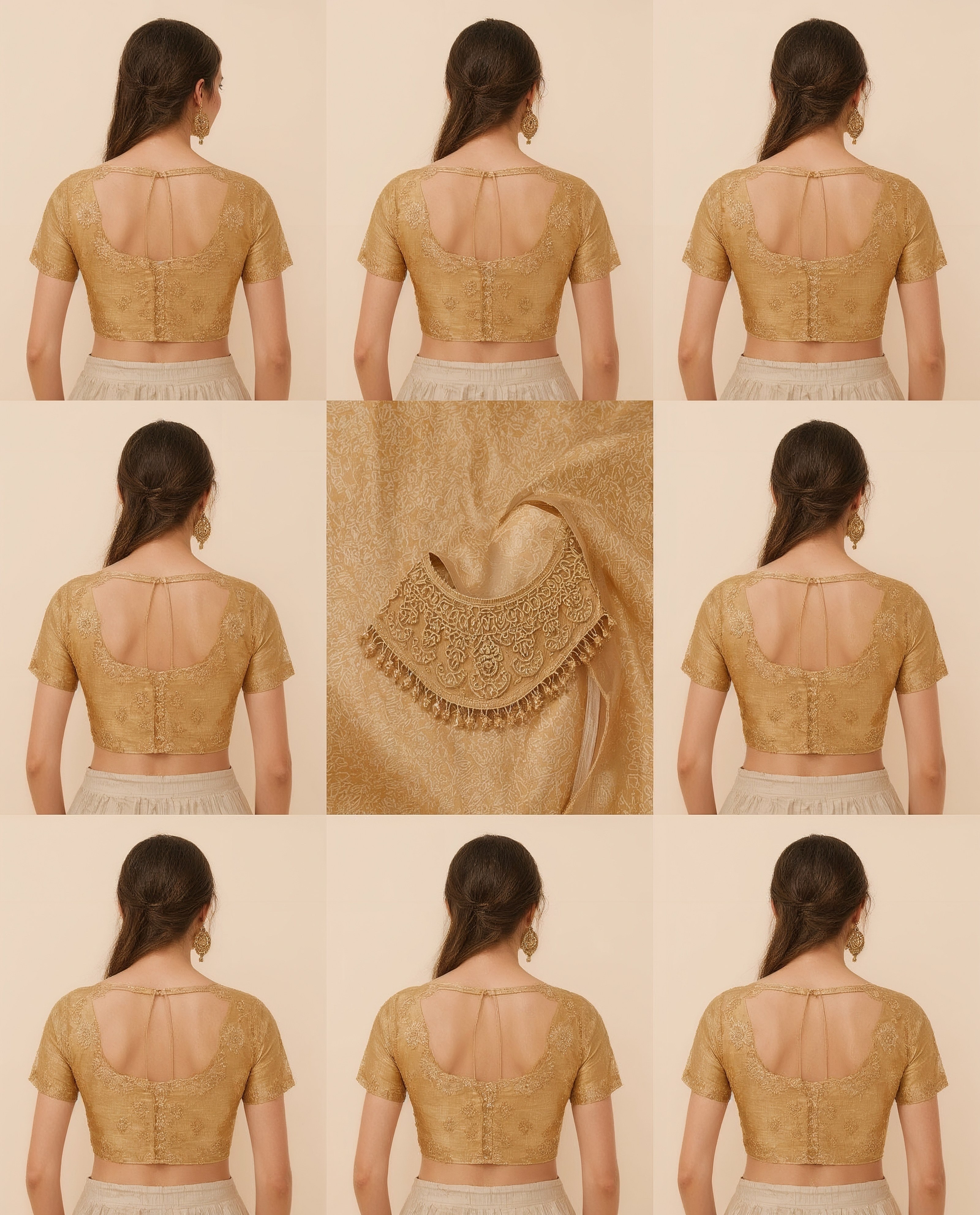 Top 9 Blouse Designs: Modern Front & Back Necklines for Sarees