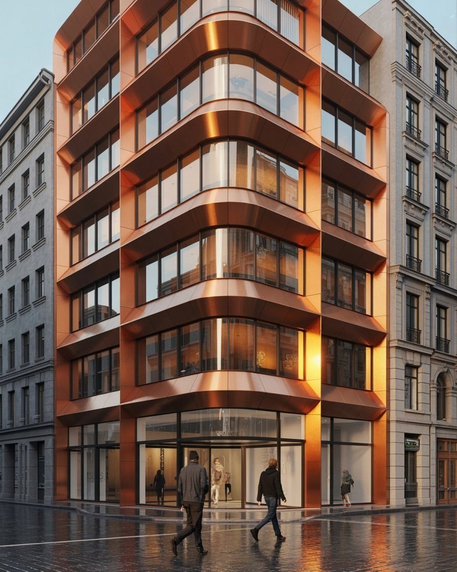 Funky Facades: Redefining Commercial Building Design