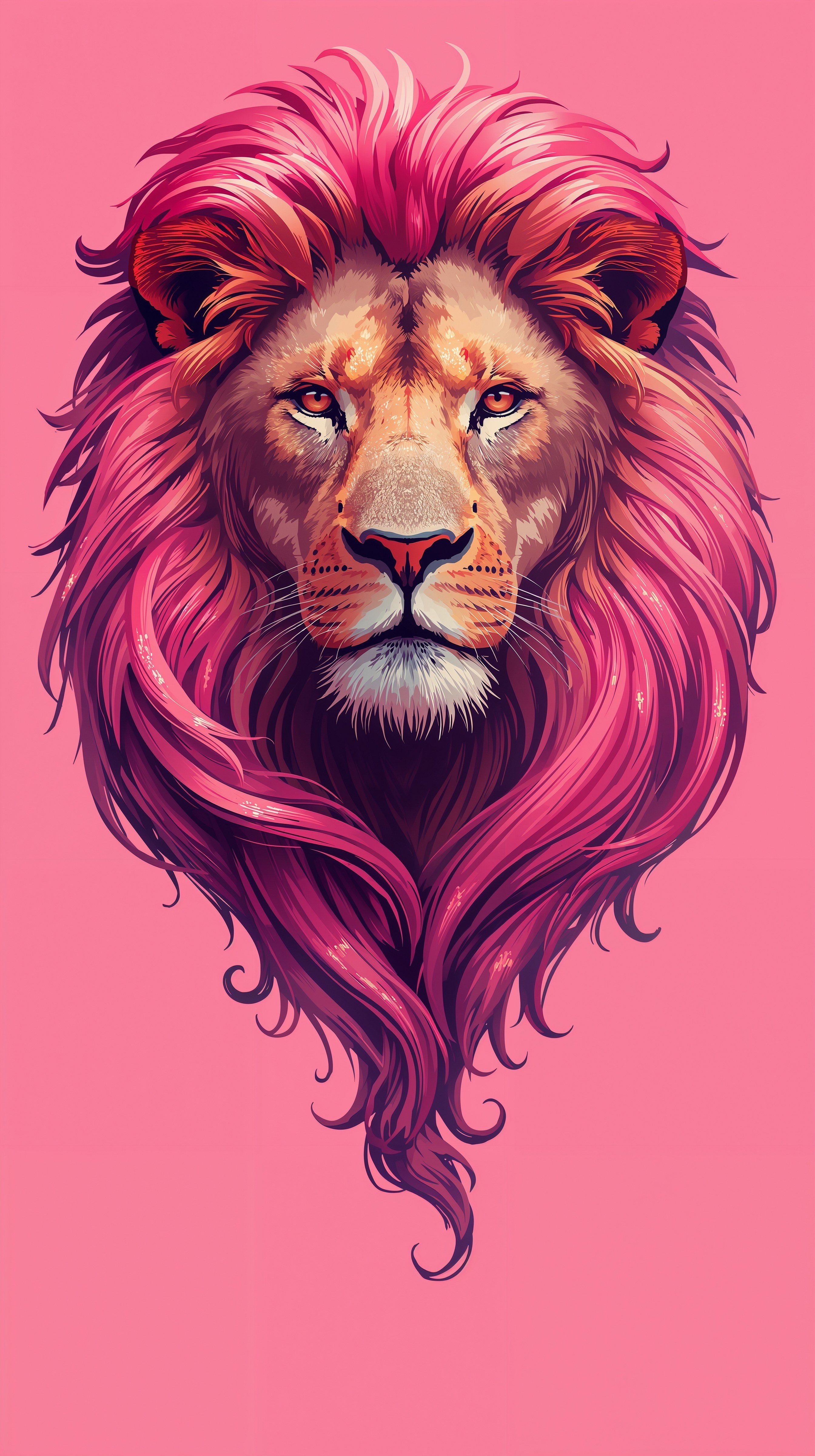 Preppy Pink Lion Wallpaper: Unleash Your Wild, Cute Style