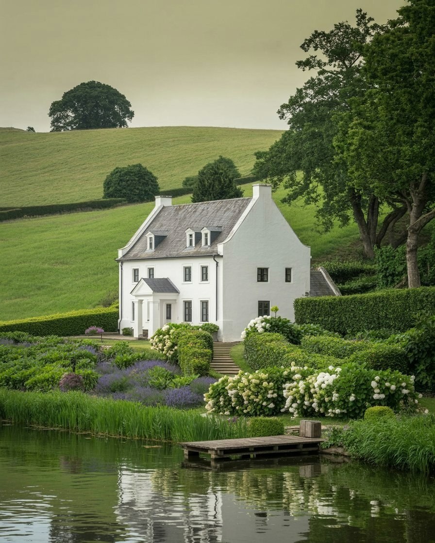 European Countryside Cottage: Idyllic House & Garden Elegance