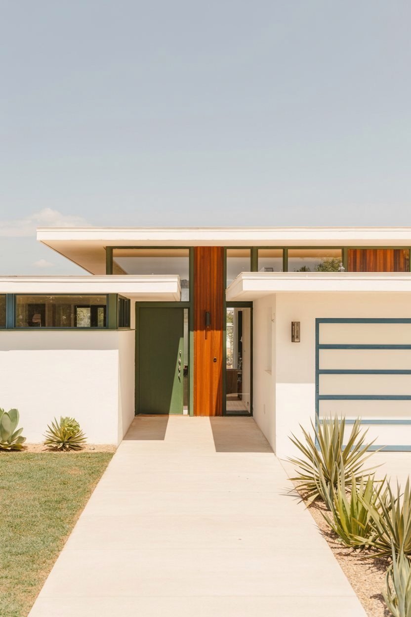 Mid-Century Modern Exterior Palette: Timeless Paint Colors