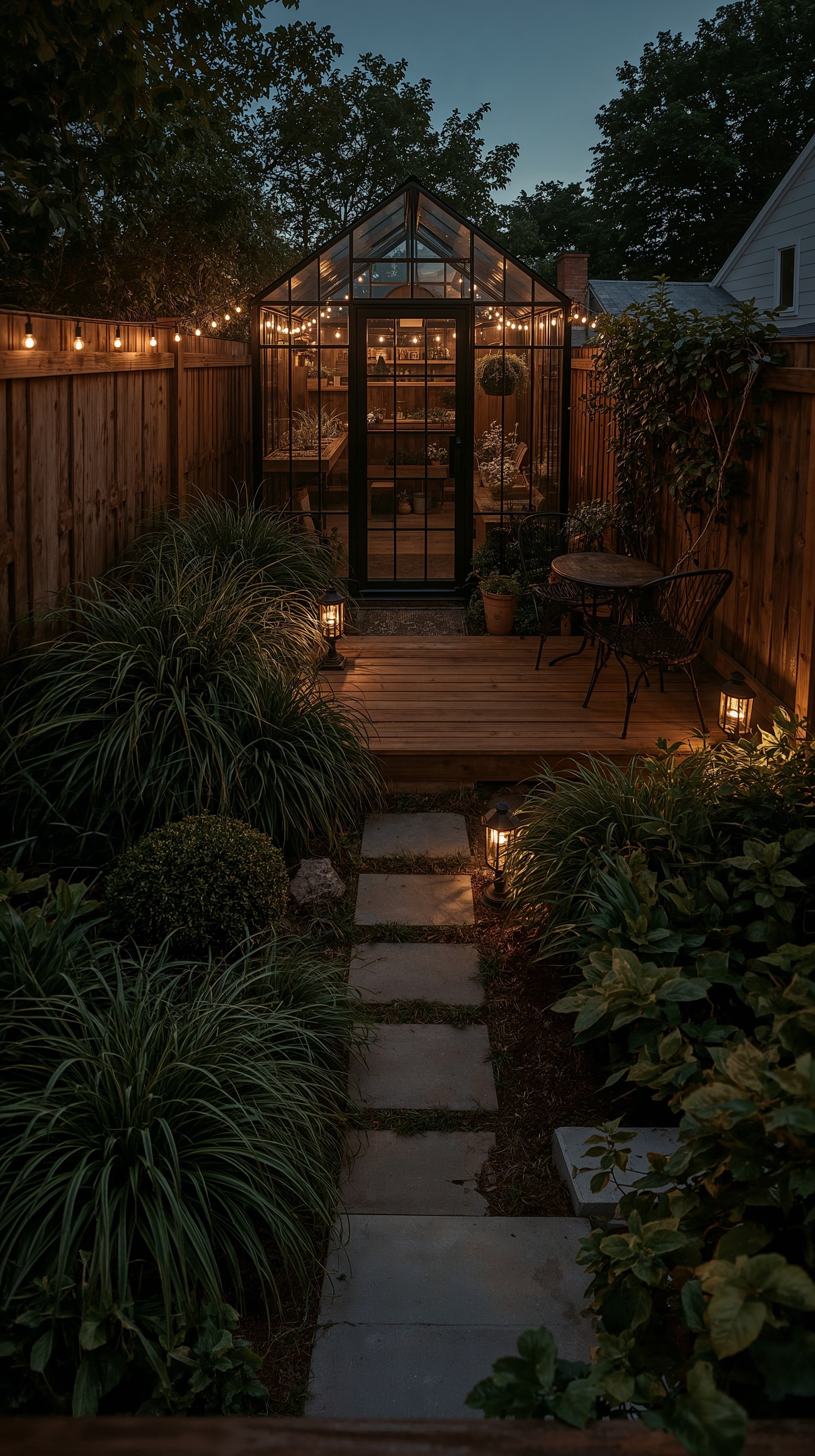 Cozy Backyard Greenhouse: Magical Garden Landscaping for Small Spaces