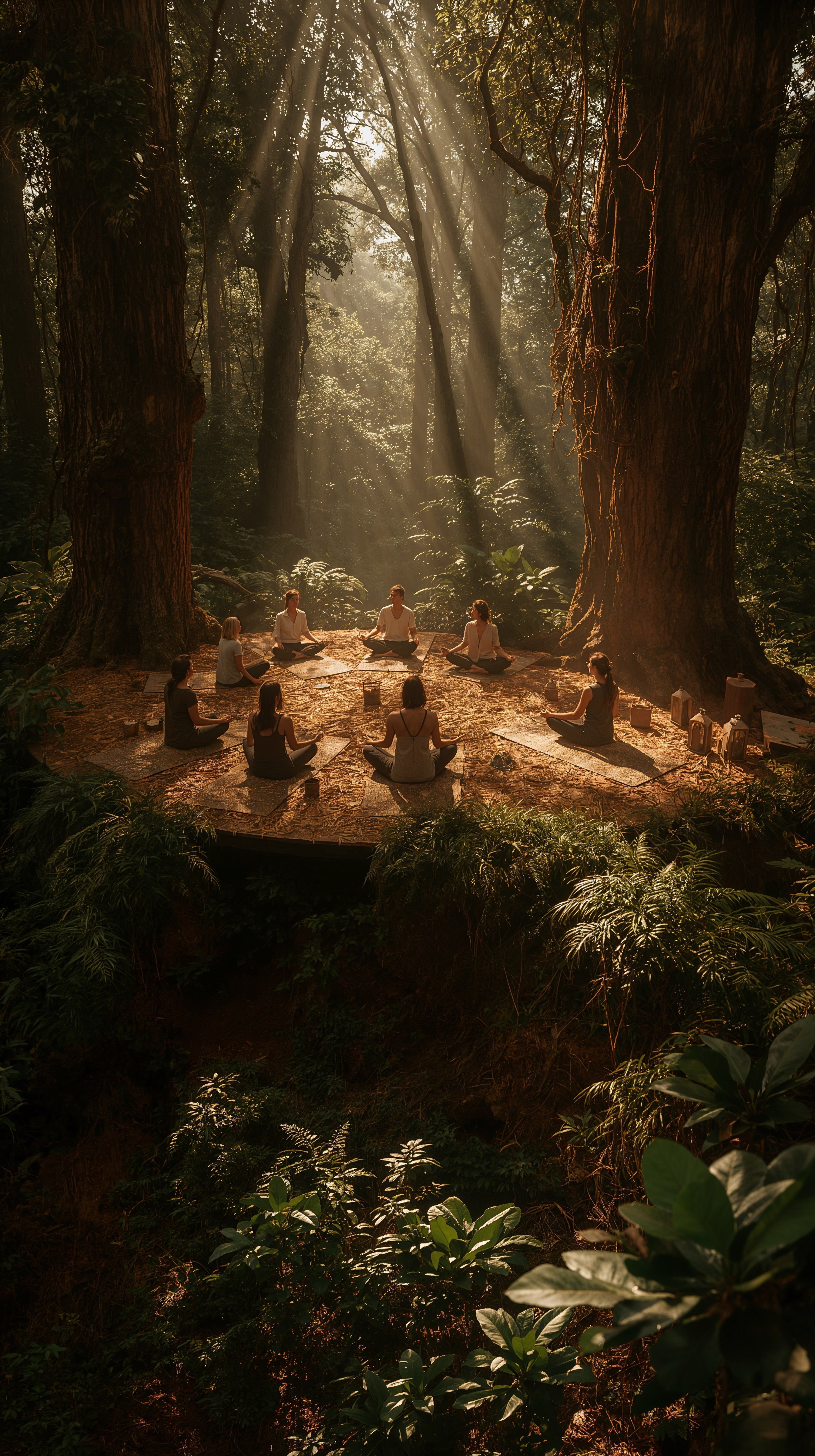 Forest Retreat: Achieve Your Wellness Vision Board Goals