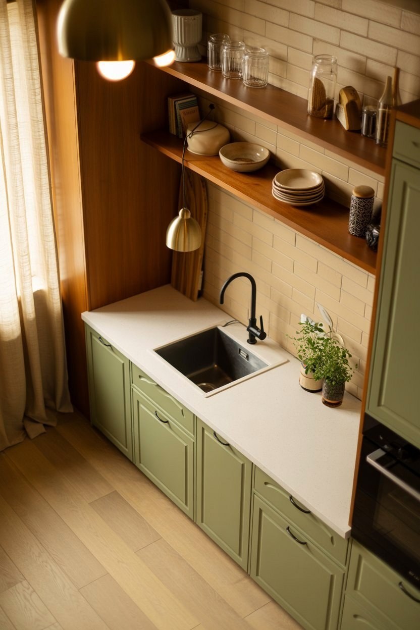 Earthy Green Kitchen Ideas: Calm, Classy & Connected to Nature