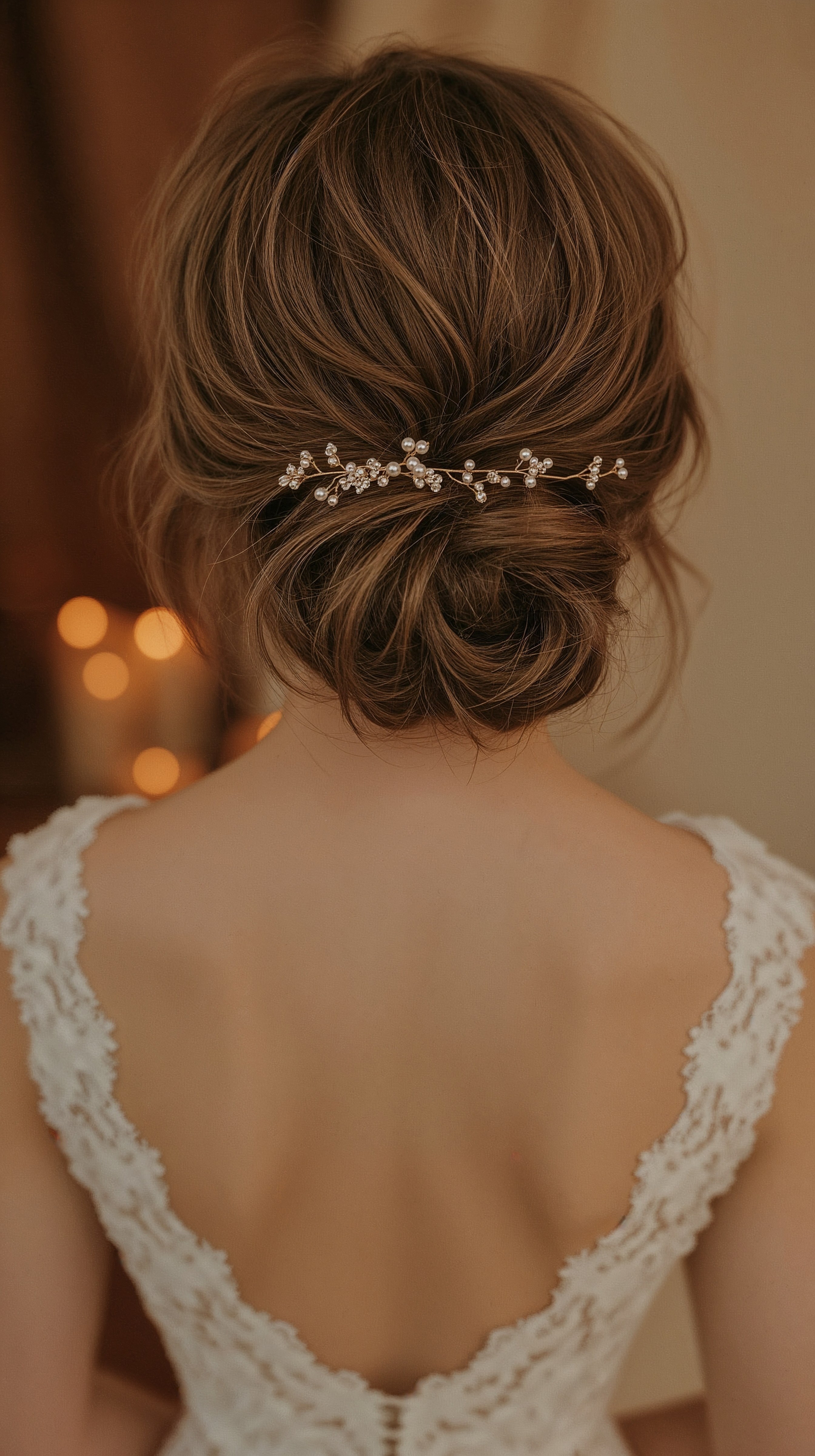 Elegant Fall Wedding Updos: Romantic Messy Buns & Textured Styles