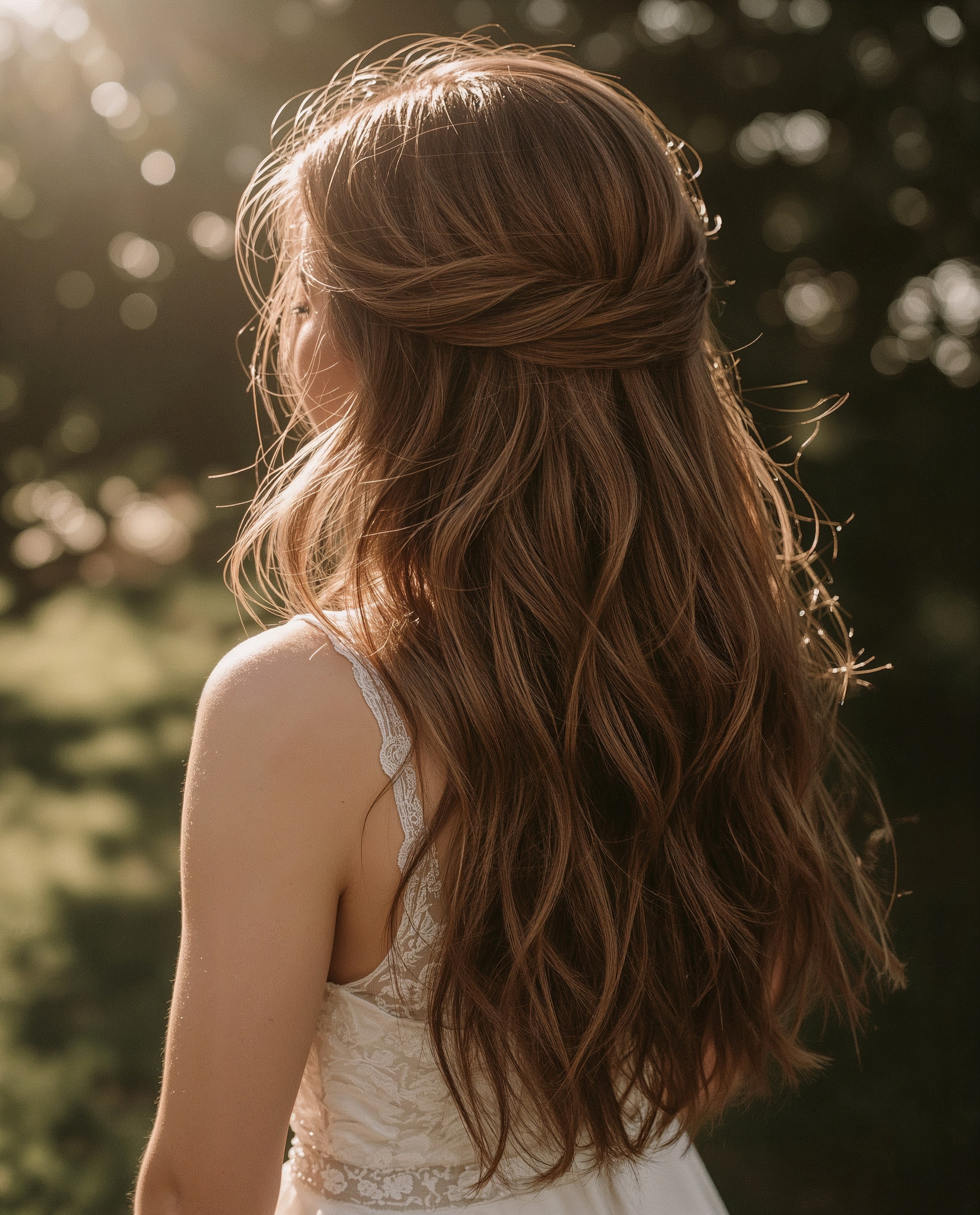 Dreamy Bridal Waves: Effortless Wedding Hair Down Styles