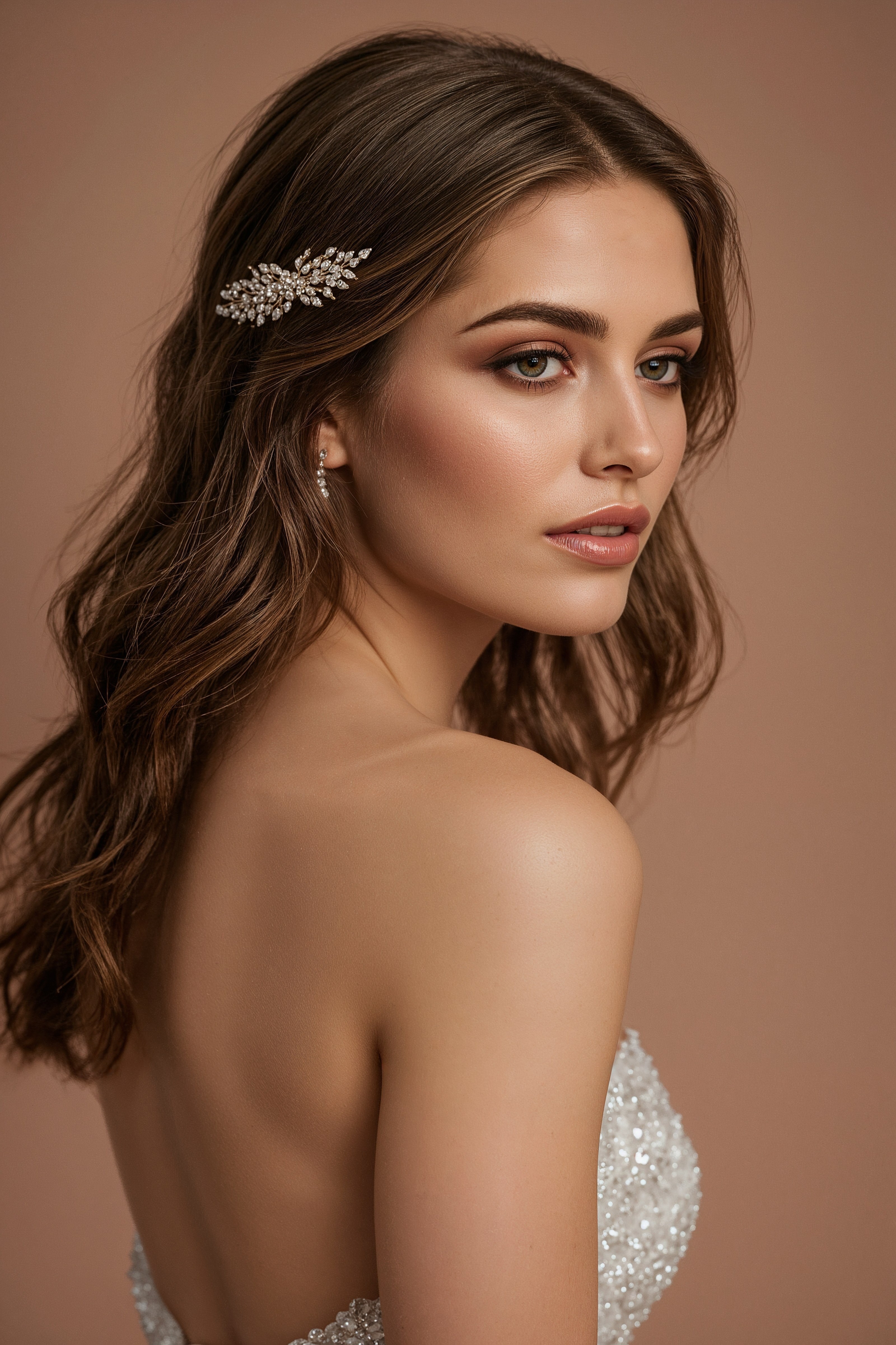 Bridal Glam: Stunning Makeup & Hair for Brown Eyes