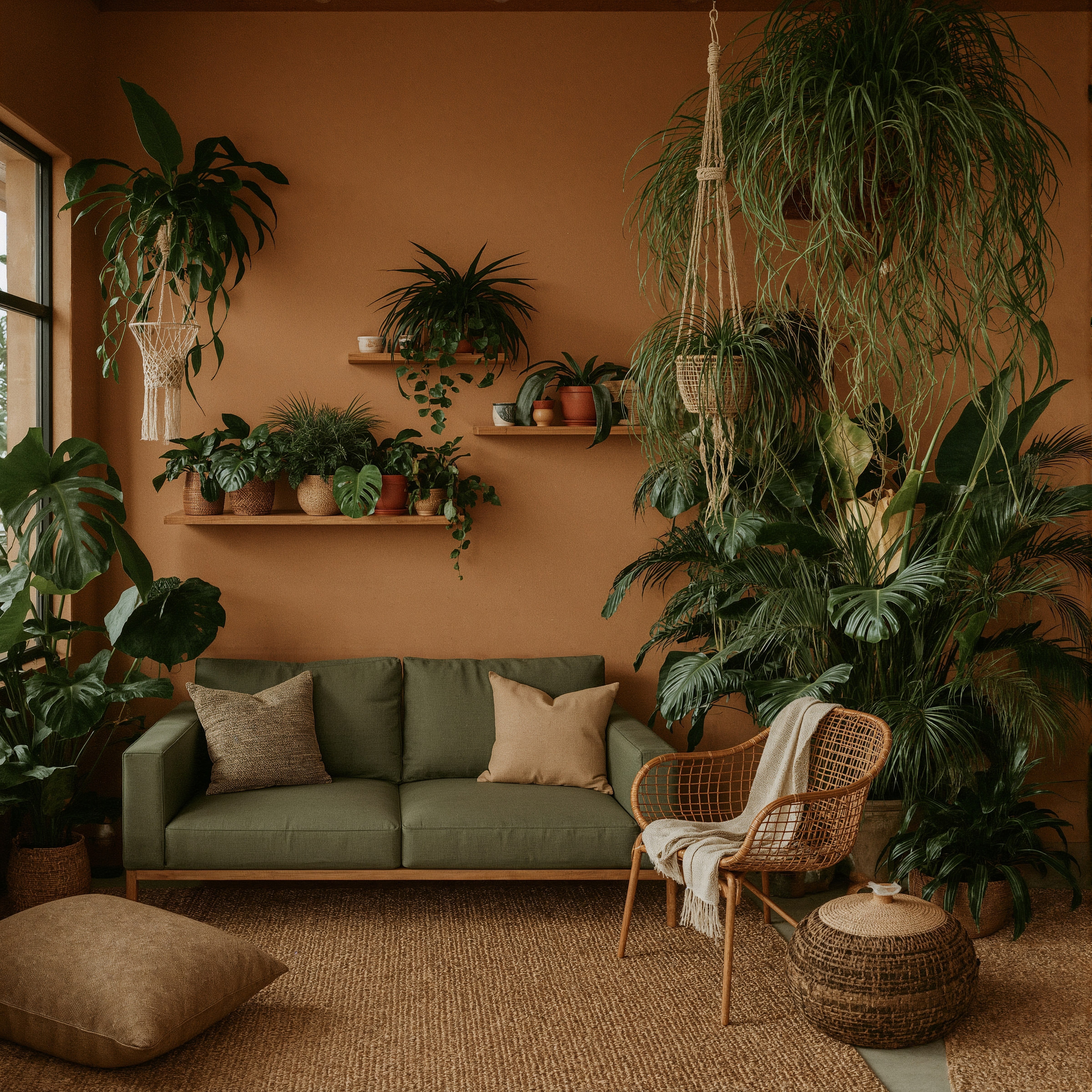 Biophilic Bliss: Creating Your Indoor Plant Jungle Living Room