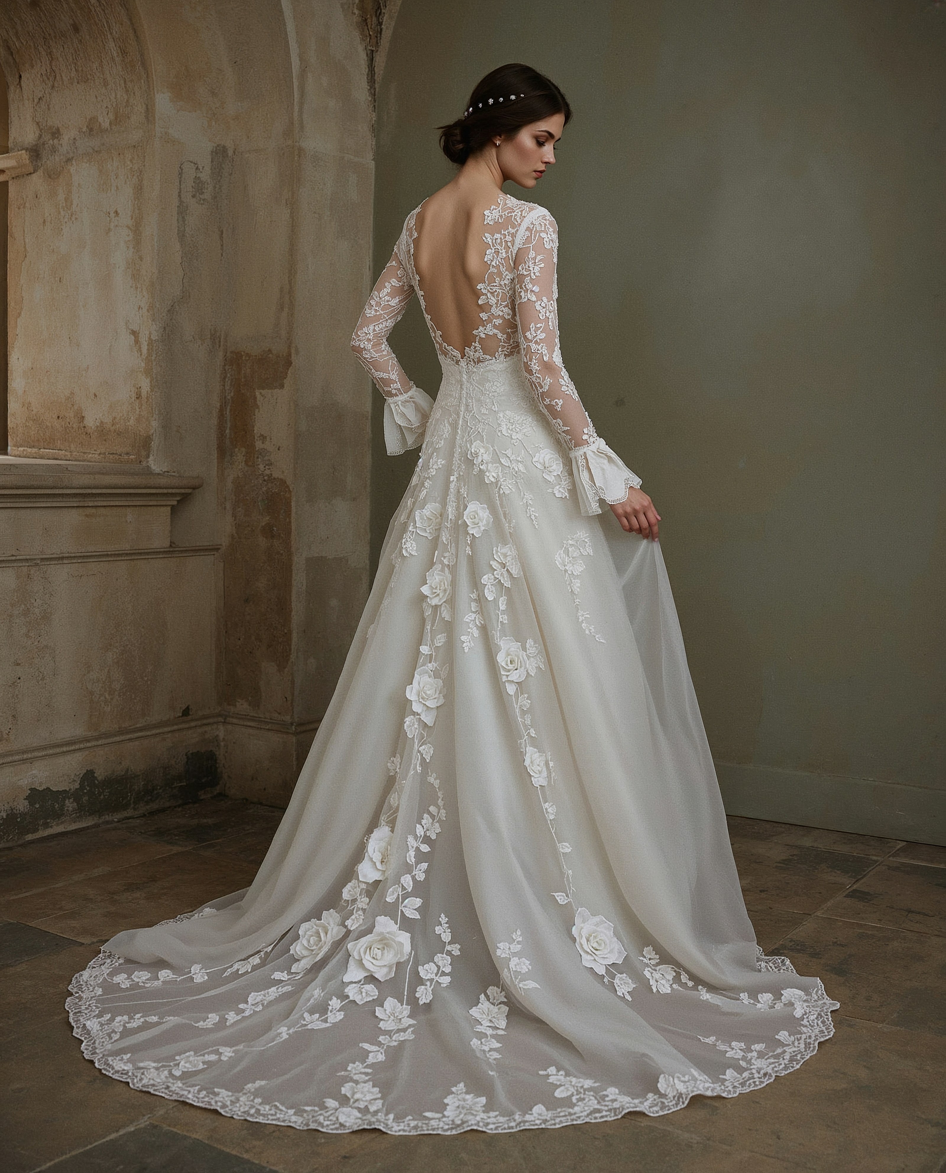 Gothic Romance Meets Fairylike: Unique Wedding Dress Design