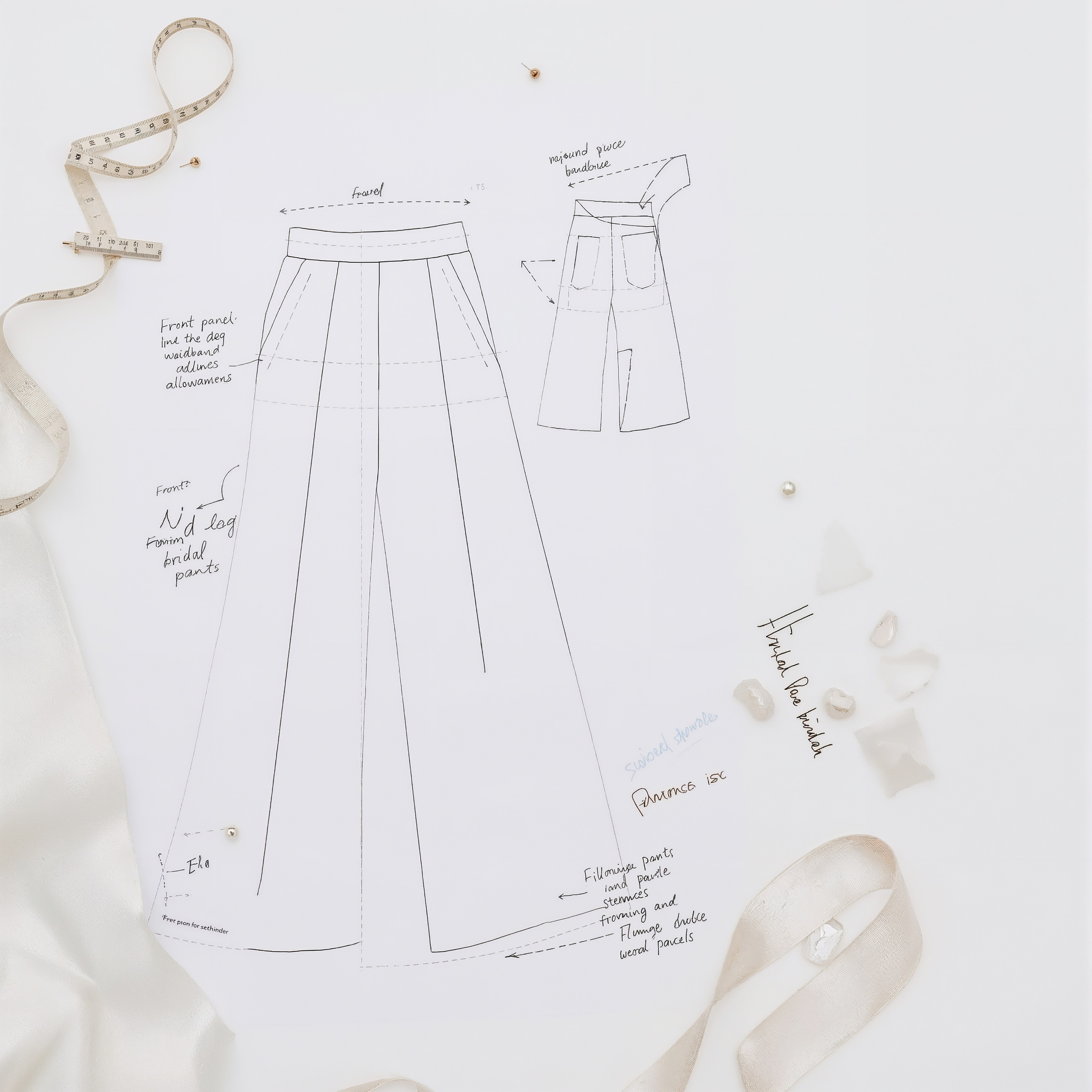DIY Bridal Loungewear: Baggy Pants Sewing Pattern Tutorial