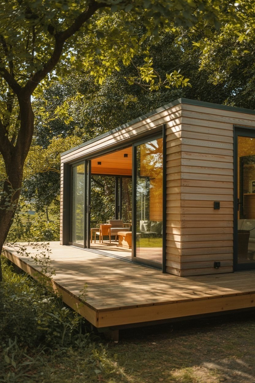 Chic Minimalist Tiny House Plans for Backyard Bliss