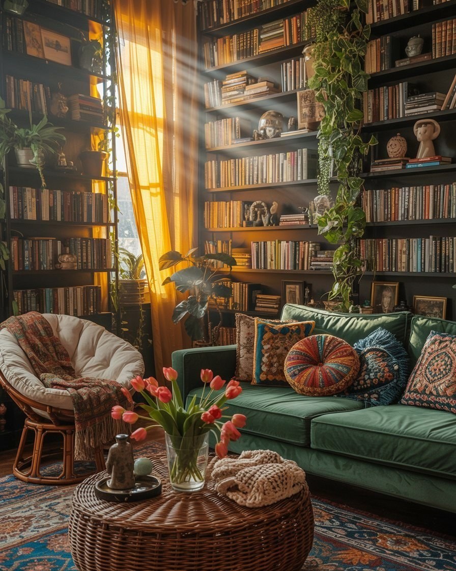 Dream Rooms: Cozy Home Library Nook for Book Lovers